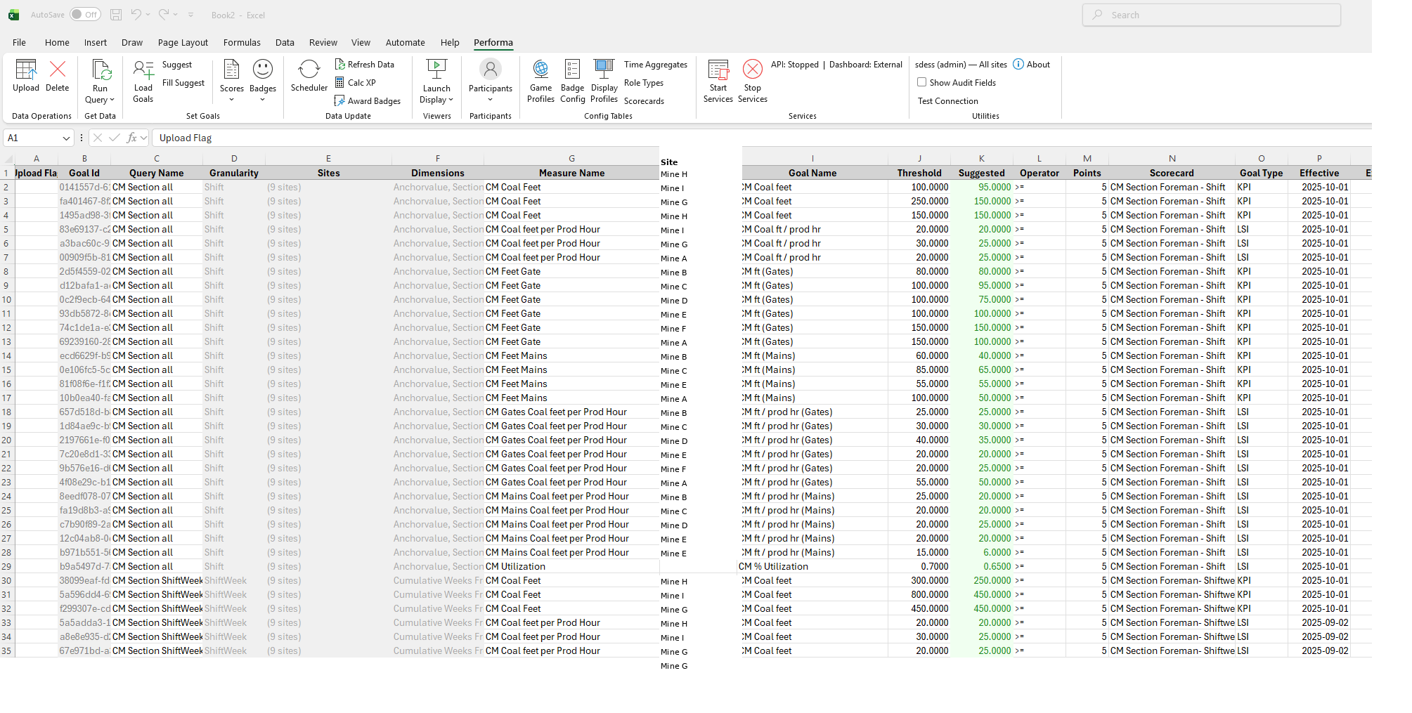 Performa Excel Add-In